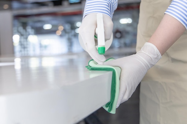 Healthcare facility daily cleaning service